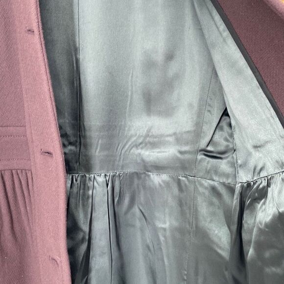 J.Crew Coletta Double Cloth Lady Pea Coat Made In Italy Plum Size 6‎ /M - Picture 14 of 16